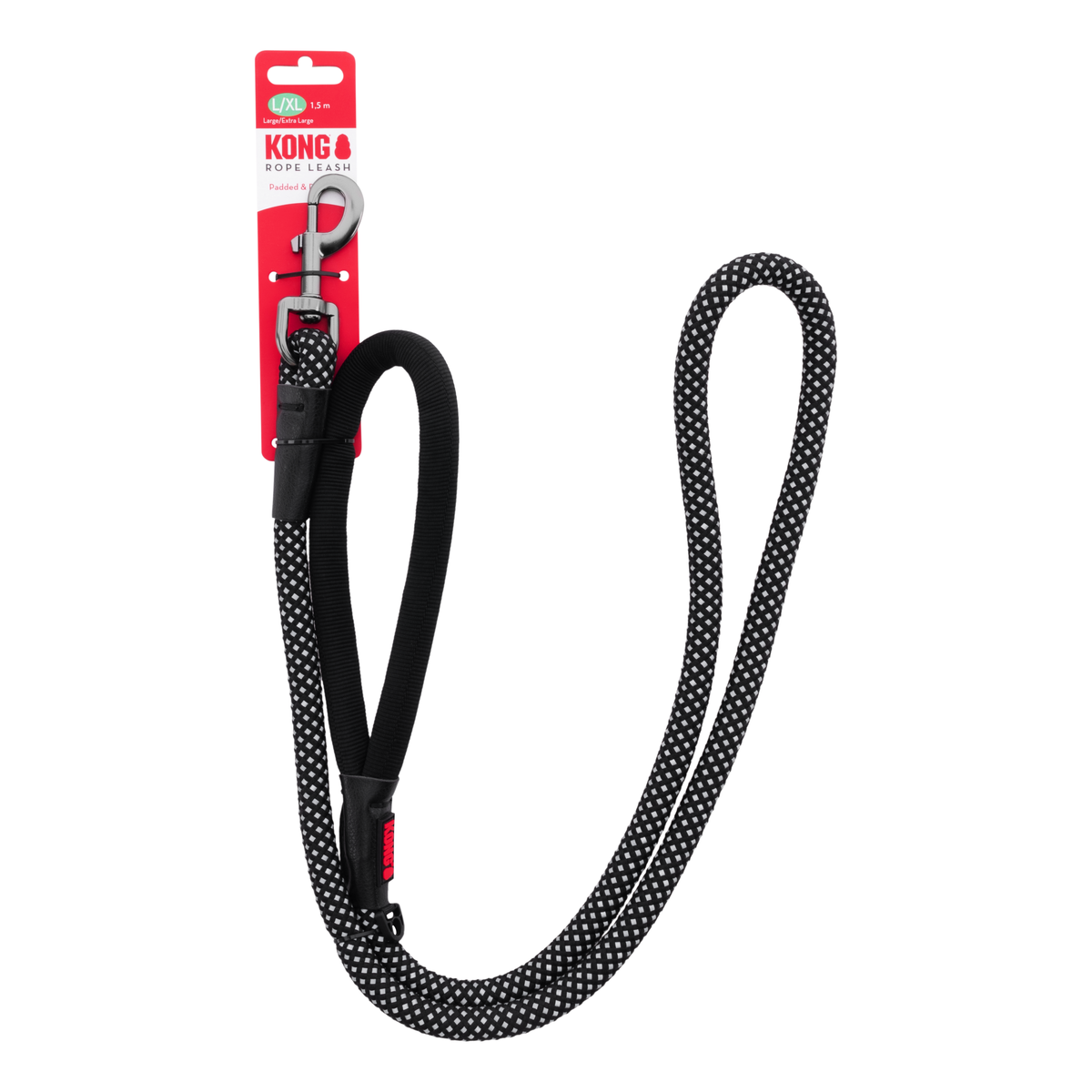 KONG Rope Leash Black