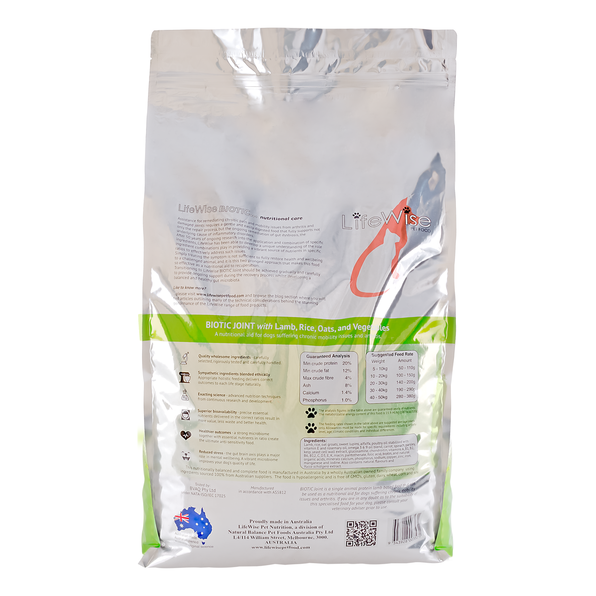 LifeWise Biotic Joint with Lamb, Rice, Oats, & Veg