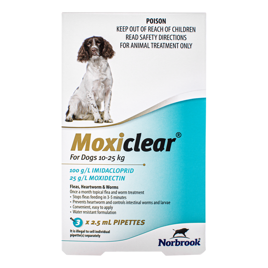 Moxiclear for Dogs 10-25kg