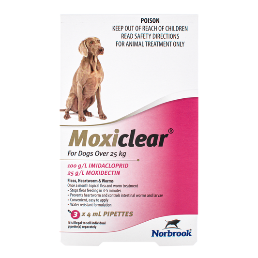 Moxiclear for Dogs over 25kg