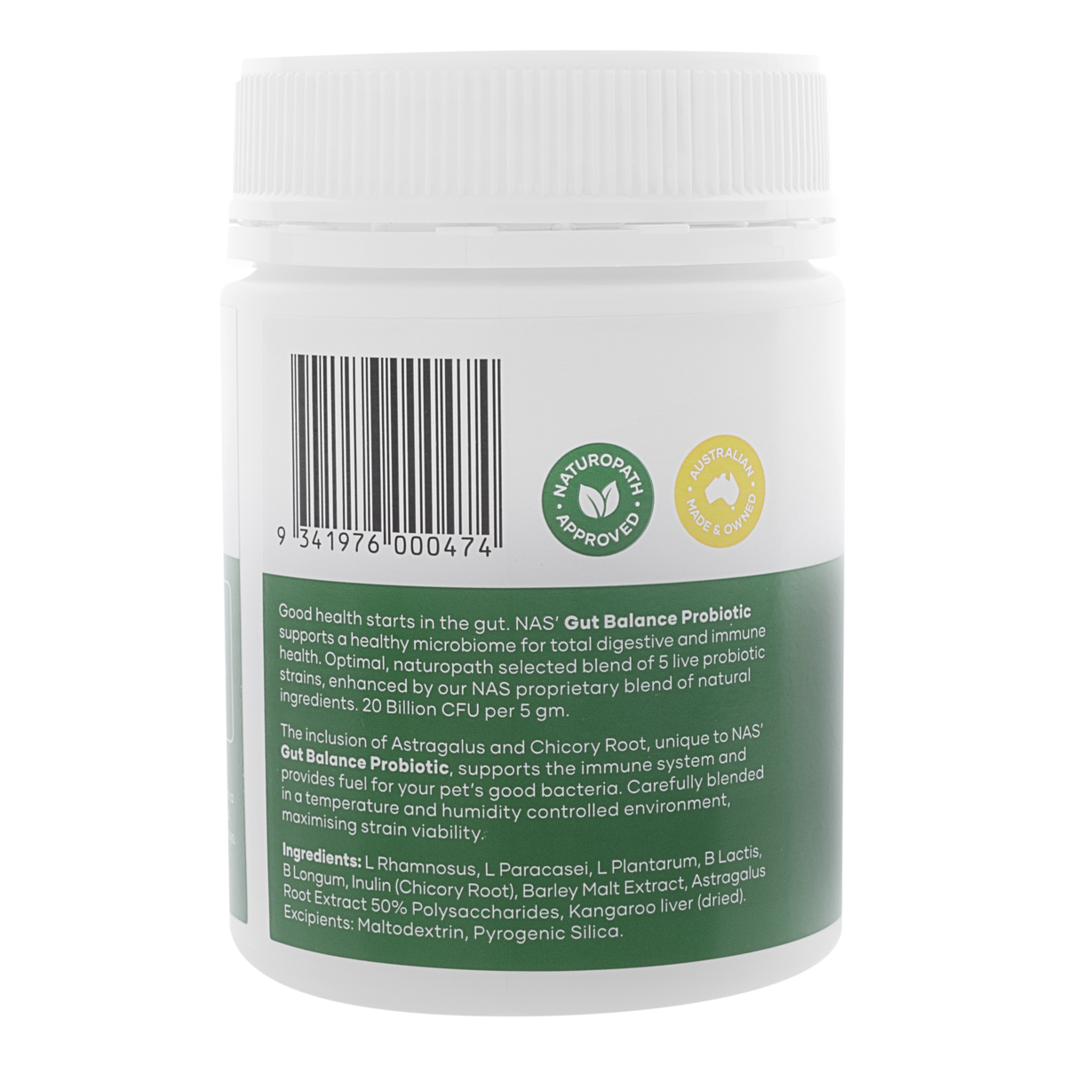 NAS Gut Balance Probiotic Roo