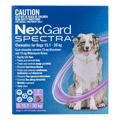 NexGard SPECTRA for Dogs 15.1-30kg