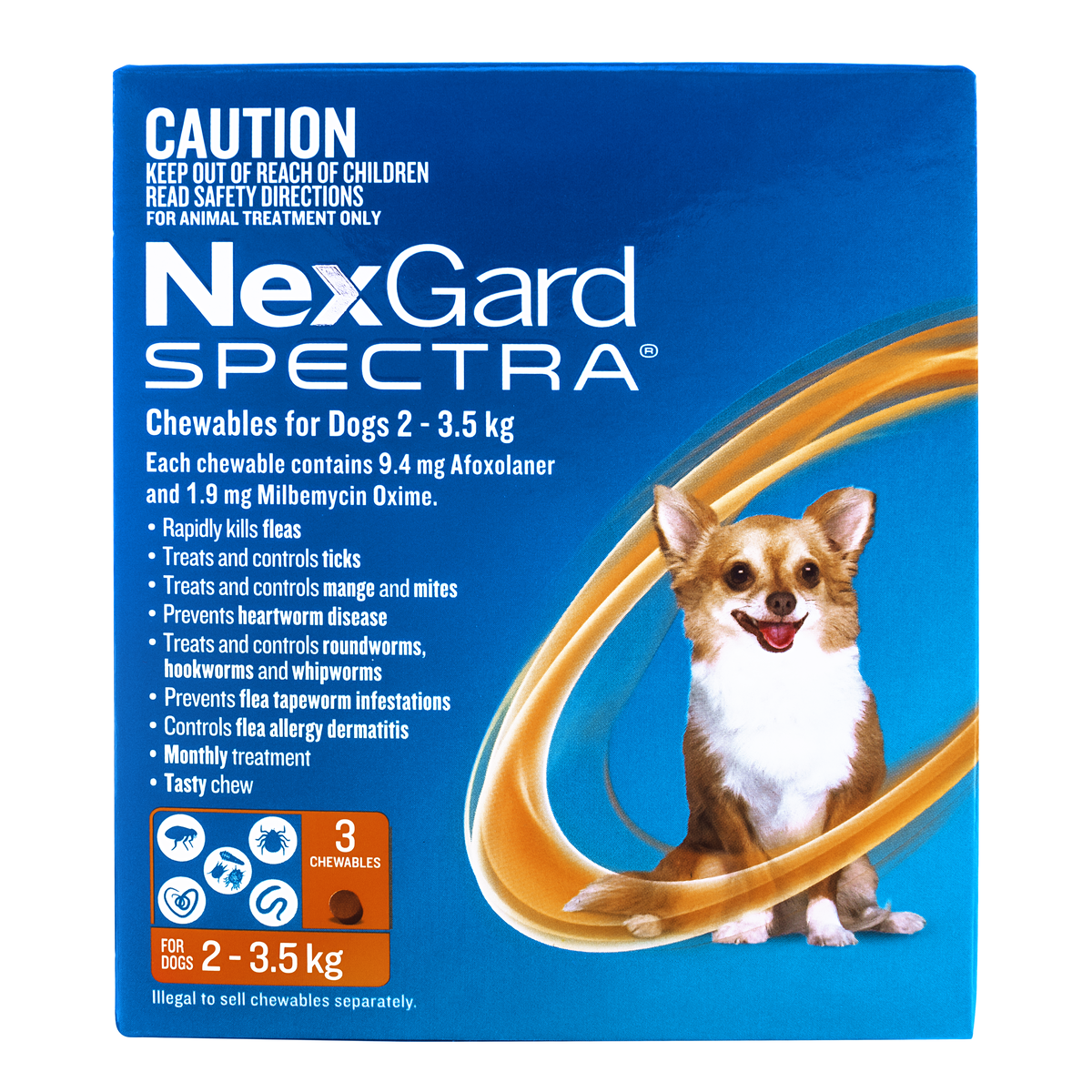 NexGard SPECTRA for Dogs 2-3.5kg