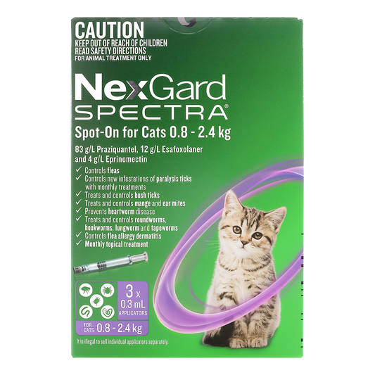 NexGard SPECTRA Spot-On for Cats 0.8-2.4kg