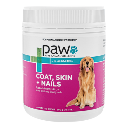 PAW by Blackmores Coat, Skin, & Nails Chews 300g