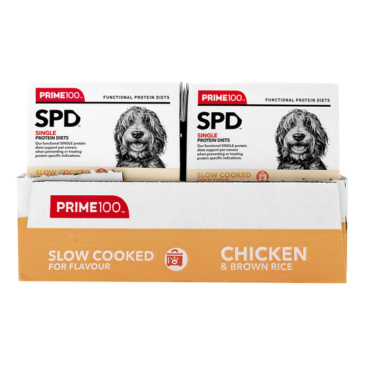 PRIME100 SPD Slow Cooked Chicken & Brown Rice 354g (12pk)