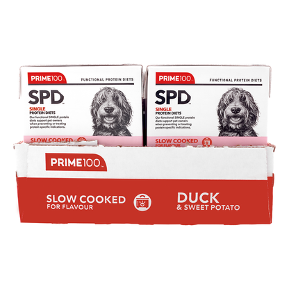 PRIME100 SPD Slow Cooked Duck & Sweet Potato 354g (12pk)