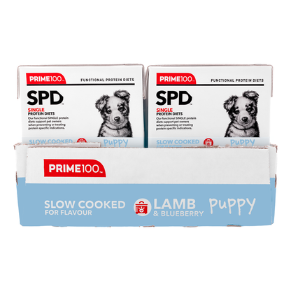 PRIME100 SPD Slow Cooked Puppy Lamb & Blueberry 354g (12pk)