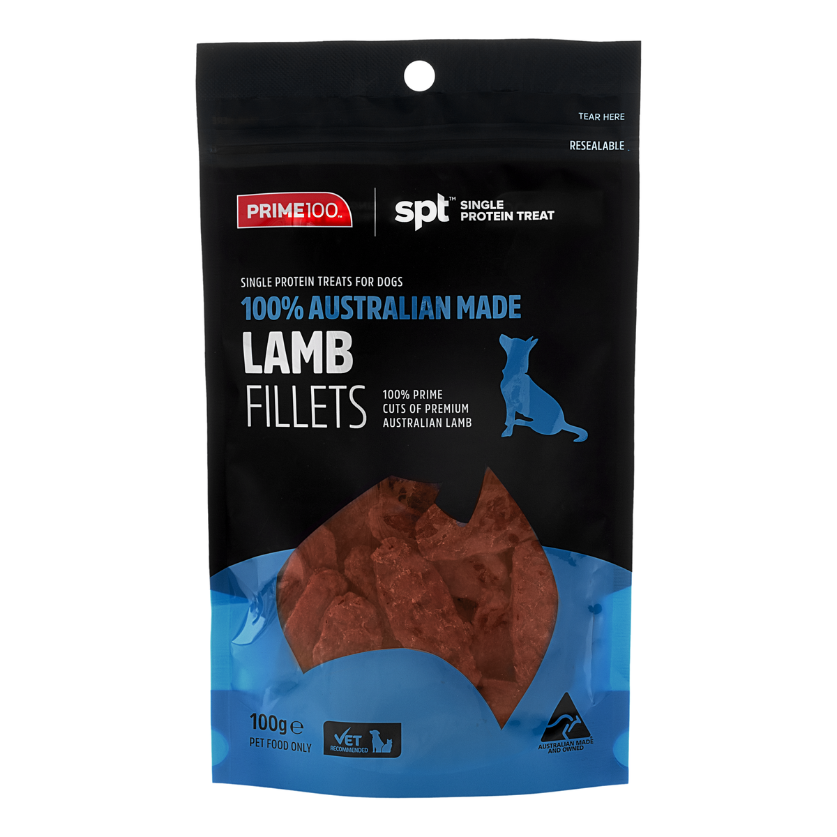 PRIME100 SPT Lamb Fillet Treats 100g