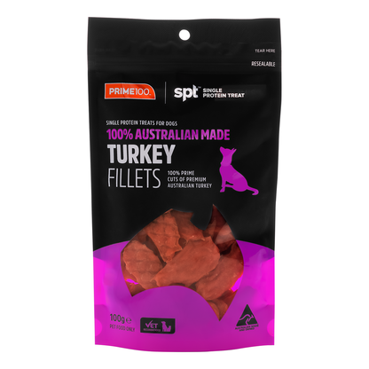 PRIME100 SPT Turkey Fillet Treats 100g