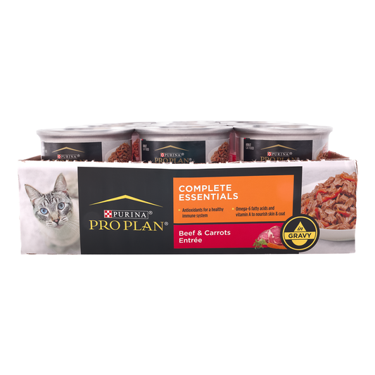 PRO PLAN Complete Essentials Beef & Carrots Entrée in Gravy 85g (24pk)