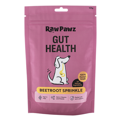 Raw Pawz Gut Health Beetroot Sprinkle 105g