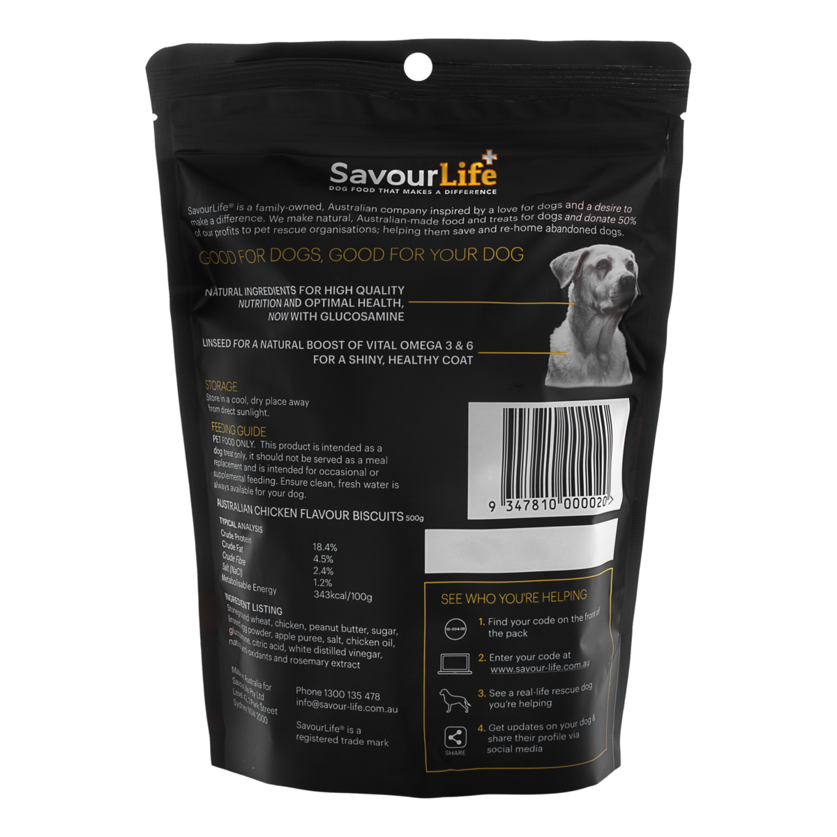 SavourLife+ Australian Chicken Flavour Biscuits 500g