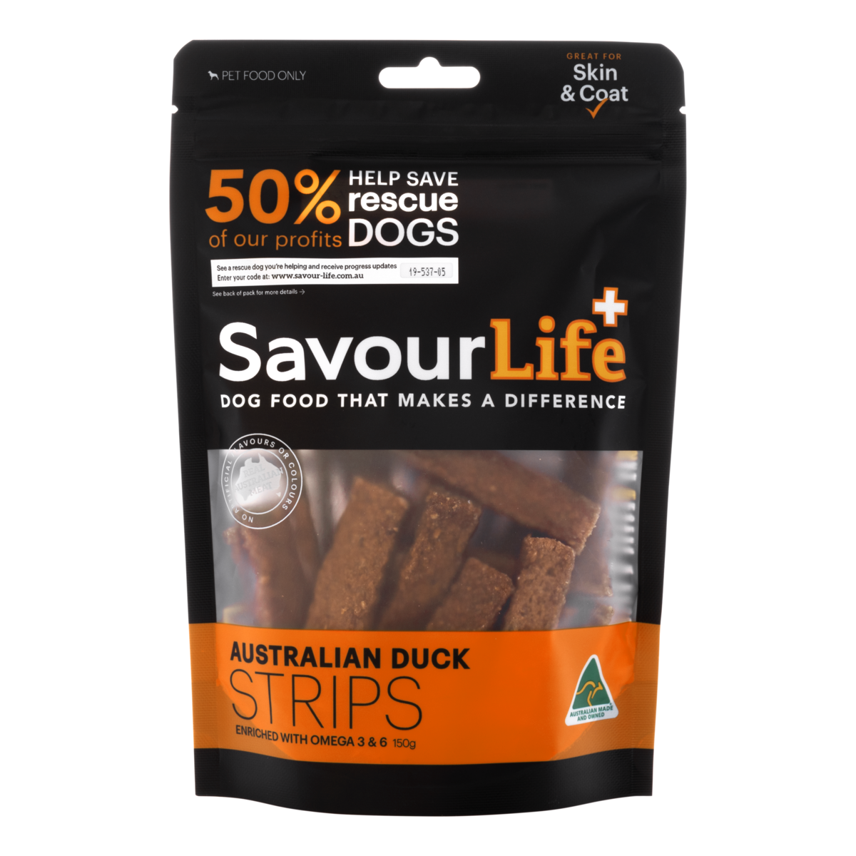 SavourLife+ Australian Duck Strips 150g