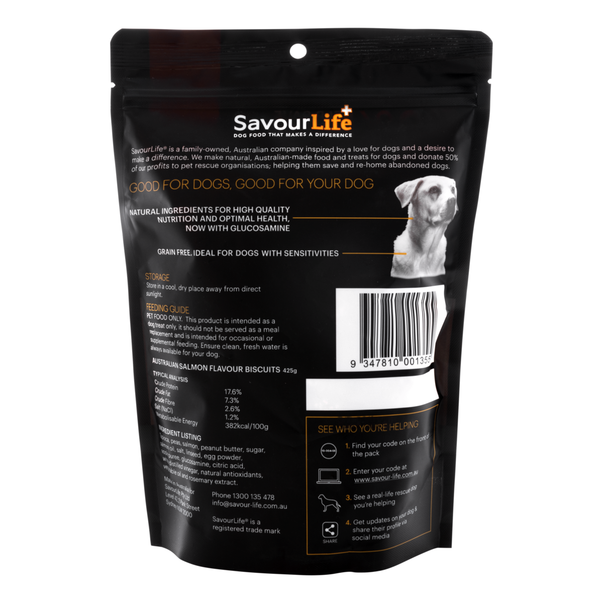 SavourLife+ Australian Salmon Flavour Biscuits 425g