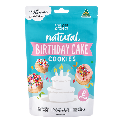 The Pet Project Birthday Cake Cookies (8pk)