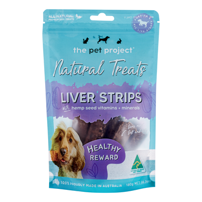 The Pet Project Liver Strips 180g