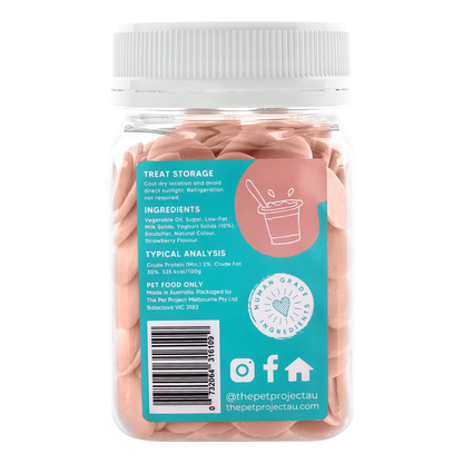 The Pet Project Yoghurt Drops Strawberry 250g