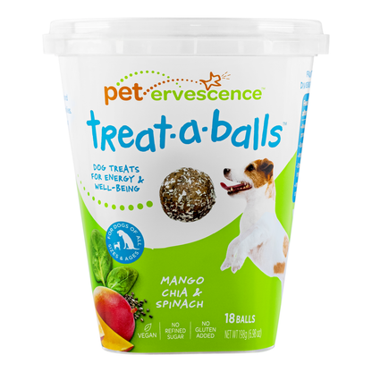 Petervescence Treat-A-Balls Mango, Chia and Spinach