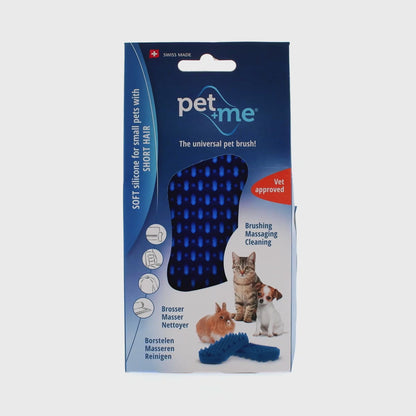 Pet+Me Soft Small Short Hair Pet Brush (Blue)