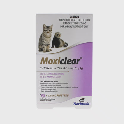 Moxiclear for Kittens & Small Cats up to 4kg