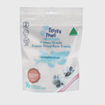 Freezy Paws Freeze Dried Salmon Bellies Treats 100g