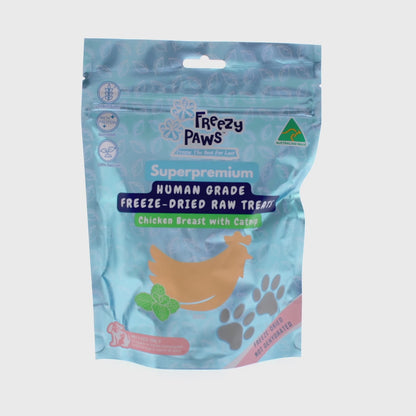 Freezy Paws Chicken Breast with Catnip Training Treats 80g