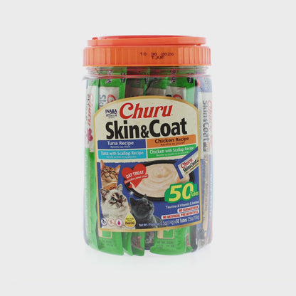 INABA Churu Puree Skin & Coat Varieties (50pc)