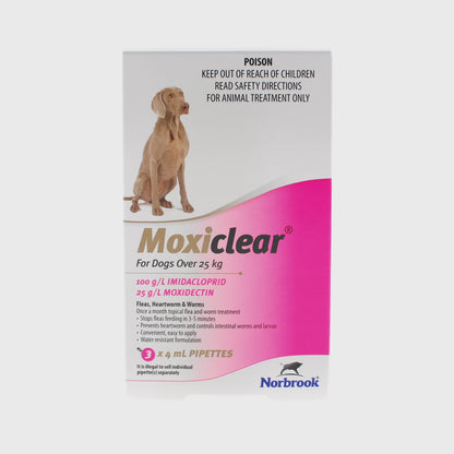 Moxiclear for Dogs over 25kg