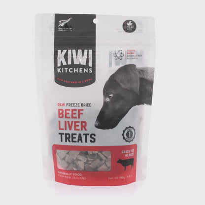 Kiwi Kitchens Freeze Dried Beef Liver Treats 110g