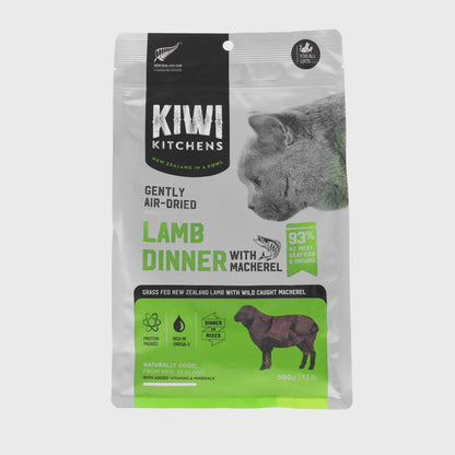 Kiwi Kitchens Air Dried Lamb and Mackerel Cat Dinner 500g