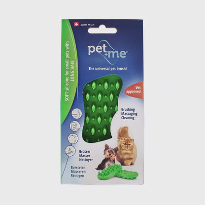 Pet+Me Soft Small Long Hair Pet Brush (Green)