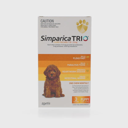 Simparica TRIO 1.3-2.5kg (Yellow 3pk)