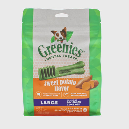 GREENIES Sweet Potato Large Dental Treats 340g