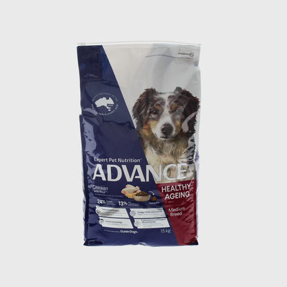 ADVANCE Dog Medium Breed Healthy Ageing Chicken with Rice 15kg