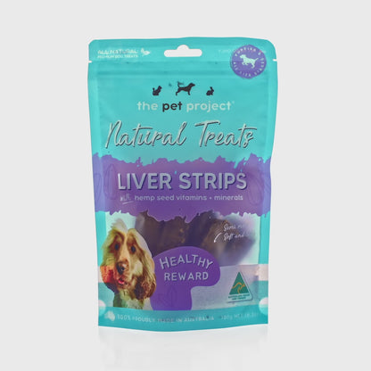 The Pet Project Liver Strips 180g