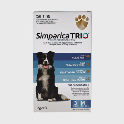 Simparica TRIO 10.1-20kg Blue