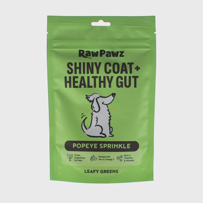 Raw Pawz Shiny Coat & Healthy Gut Popeye Sprinkle 105g