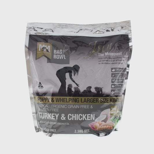 MFM Puppy Large Kibble Turkey & Chicken Grain & Gluten Free (Grey) 2.5kg