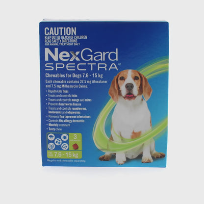 NexGard SPECTRA for Dogs 7.6-15kg