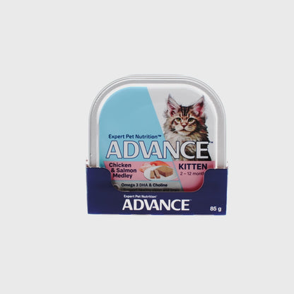 ADVANCE Kitten Chicken & Salmon Medley 85g (7pk)