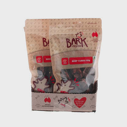 Bark & Beyond Beef Cubes 80g (8pk)