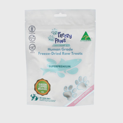 Freezy Paws Freeze Dried Green Lipped Mussels Treats 50g