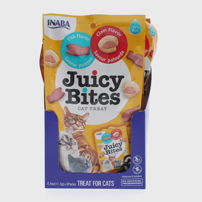 INABA Juicy Bites Fish & Clam 34g (6pk)